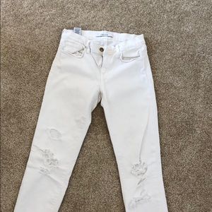 J brand white jeans